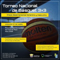 Torneo Nacional de Básquet este sábado 27 de abril